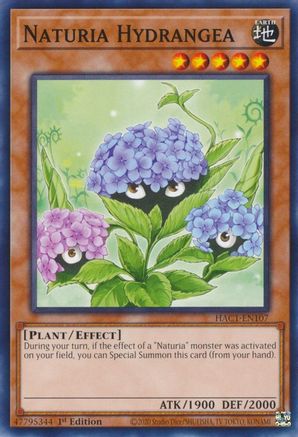 Naturia Hydrangea [HAC1-EN107] Common - Yu-Gi-Oh! - Card Brawlers | Quebec | Canada |
