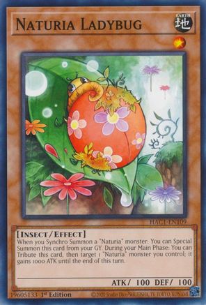 Naturia Ladybug [HAC1-EN109] Common - Yu-Gi-Oh! - Card Brawlers | Quebec | Canada |