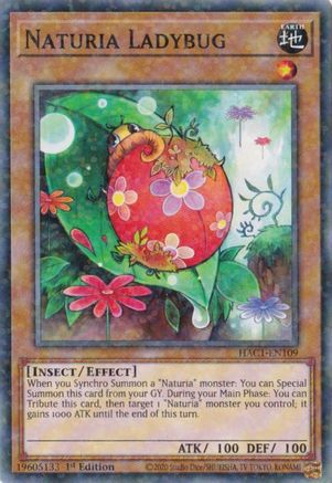 Naturia Ladybug (Duel Terminal) [HAC1-EN109] Parallel Rare - Yu-Gi-Oh! - Card Brawlers | Quebec | Canada |