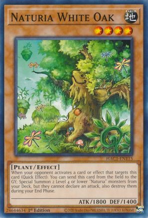 Naturia White Oak [HAC1-EN115] Common - Yu-Gi-Oh! - Card Brawlers | Quebec | Canada |