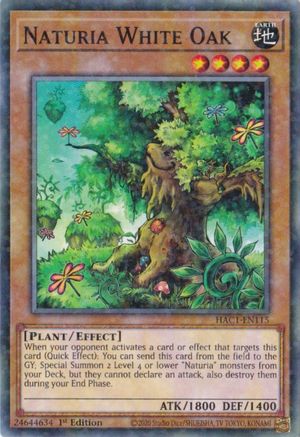 Naturia White Oak (Duel Terminal) [HAC1-EN115] Parallel Rare - Yu-Gi-Oh! - Card Brawlers | Quebec | Canada |