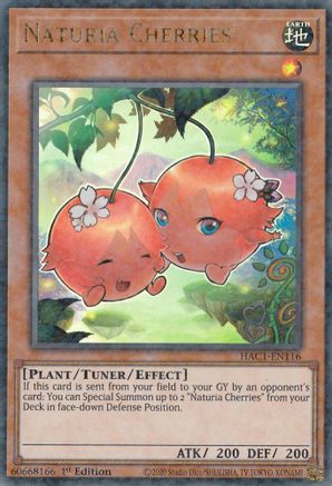 Naturia Cherries (Duel Terminal) [HAC1-EN116] Parallel Rare - Yu-Gi-Oh! - Card Brawlers | Quebec | Canada |