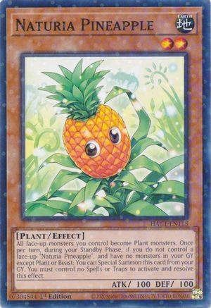 Naturia Pineapple (Duel Terminal) [HAC1-EN118] Parallel Rare - Yu-Gi-Oh! - Card Brawlers | Quebec | Canada |