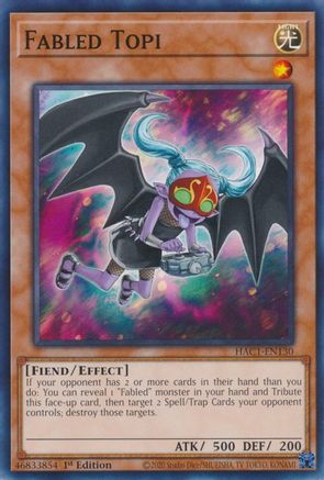 Fabled Topi [HAC1-EN130] Common - Yu-Gi-Oh! - Card Brawlers | Quebec | Canada |
