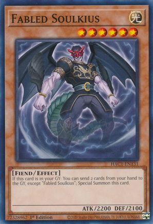 Fabled Soulkius [HAC1-EN131] Common - Yu-Gi-Oh! - Card Brawlers | Quebec | Canada |