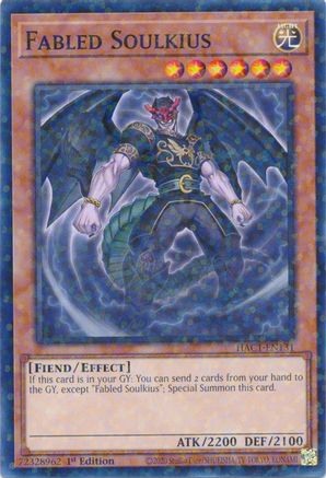 Fabled Soulkius (Duel Terminal) [HAC1-EN131] Parallel Rare - Yu-Gi-Oh! - Card Brawlers | Quebec | Canada |