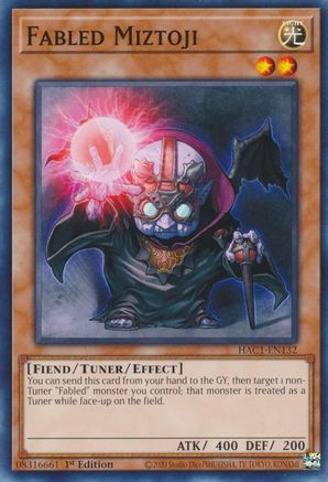 Fabled Miztoji [HAC1-EN132] Common - Yu-Gi-Oh! - Card Brawlers | Quebec | Canada |