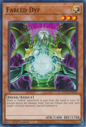 Fabled Dyf [HAC1-EN133] Common - Yu-Gi-Oh! - Card Brawlers | Quebec | Canada |