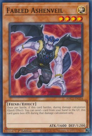 Fabled Ashenveil [HAC1-EN134] Common - Yu-Gi-Oh! - Card Brawlers | Quebec | Canada |