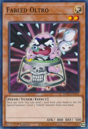 Fabled Oltro [HAC1-EN135] Common - Yu-Gi-Oh! - Card Brawlers | Quebec | Canada |