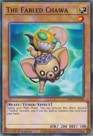 The Fabled Chawa [HAC1-EN136] Common - Yu-Gi-Oh! - Card Brawlers | Quebec | Canada |