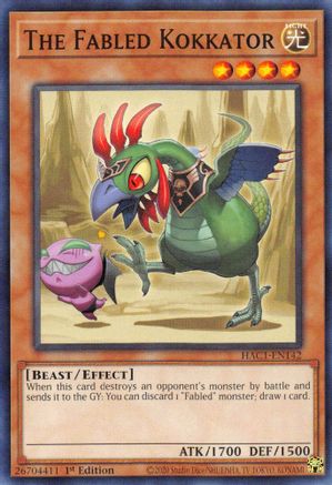 The Fabled Kokkator [HAC1-EN142] Common - Yu-Gi-Oh! - Card Brawlers | Quebec | Canada |
