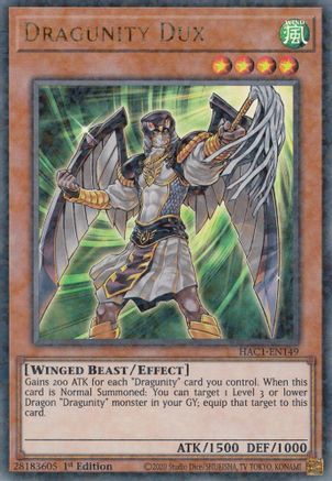 Dragunity Dux (Duel Terminal) [HAC1-EN149] Parallel Rare - Yu-Gi-Oh! - Card Brawlers | Quebec | Canada |