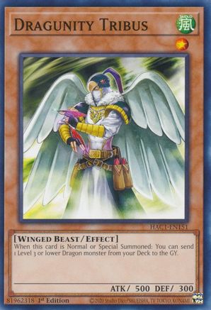 Dragunity Tribus [HAC1-EN151] Common - Yu-Gi-Oh! - Card Brawlers | Quebec | Canada |