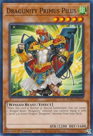 Dragunity Primus Pilus [HAC1-EN155] Common - Yu-Gi-Oh! - Card Brawlers | Quebec | Canada |