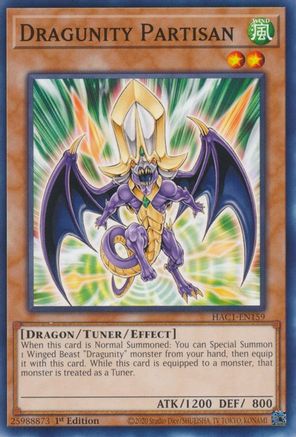 Dragunity Partisan [HAC1-EN159] Common - Yu-Gi-Oh! - Card Brawlers | Quebec | Canada |