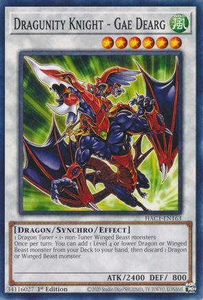 Dragunity Knight - Gae Dearg [HAC1-EN163] Common - Yu-Gi-Oh! - Card Brawlers | Quebec | Canada |