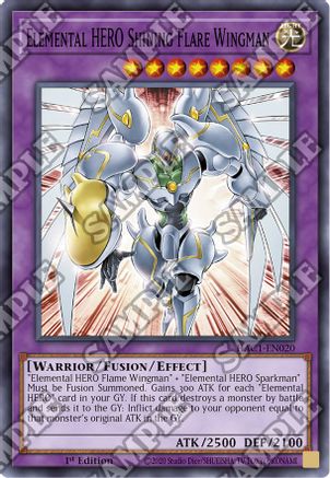 Elemental HERO Shining Flare Wingman [HAC1-EN020] Common - Yu-Gi-Oh! - Card Brawlers | Quebec | Canada |