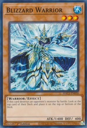 Blizzard Warrior [HAC1-EN030] Common - Yu-Gi-Oh! - Card Brawlers | Quebec | Canada |