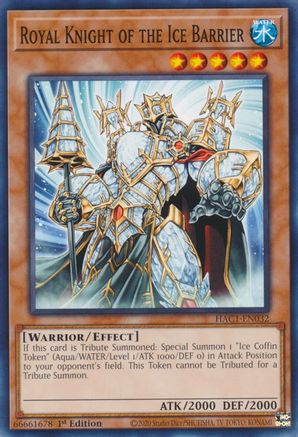 Royal Knight of the Ice Barrier [HAC1-EN032] Common - Yu-Gi-Oh! - Card Brawlers | Quebec | Canada |