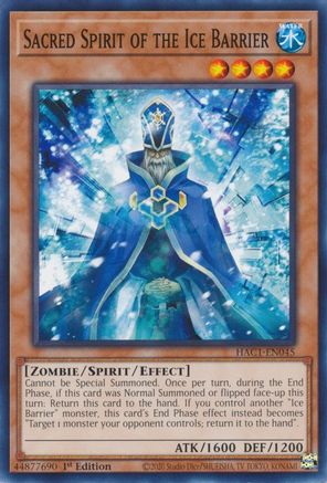 Sacred Spirit of the Ice Barrier [HAC1-EN045] Common - Yu-Gi-Oh! - Card Brawlers | Quebec | Canada |