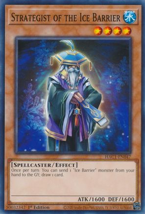 Strategist of the Ice Barrier [HAC1-EN047] Common - Yu-Gi-Oh! - Card Brawlers | Quebec | Canada |
