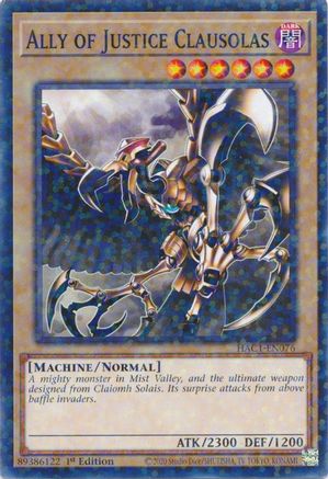 Ally of Justice Clausolas (Duel Terminal) [HAC1-EN076] Common - Yu-Gi-Oh! - Card Brawlers | Quebec | Canada |