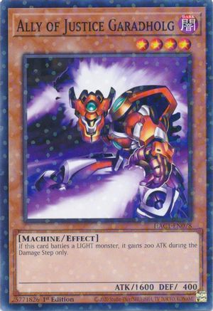 Ally of Justice Garadholg (Duel Terminal) [HAC1-EN078] Common - Yu-Gi-Oh! - Card Brawlers | Quebec | Canada |