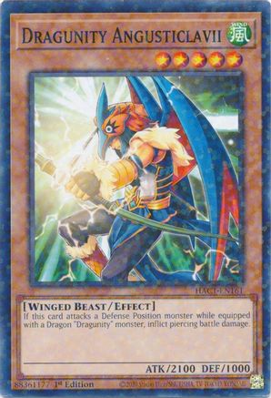 Dragunity Angusticlavii (Duel Terminal) [HAC1-EN161] Common - Yu-Gi-Oh! - Card Brawlers | Quebec | Canada |