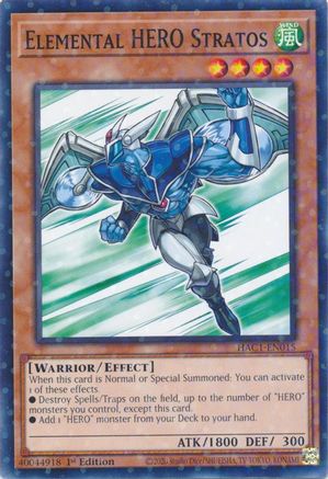 Elemental HERO Stratos (Duel Terminal) [HAC1-EN015] Common - Yu-Gi-Oh! - Card Brawlers | Quebec | Canada |