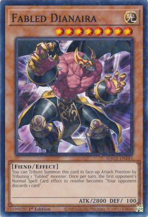 Fabled Dianaira (Duel Terminal) [HAC1-EN143] Common - Yu-Gi-Oh! - Card Brawlers | Quebec | Canada |