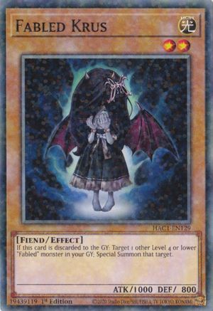 Fabled Krus (Duel Terminal) [HAC1-EN129] Common - Yu-Gi-Oh! - Card Brawlers | Quebec | Canada |