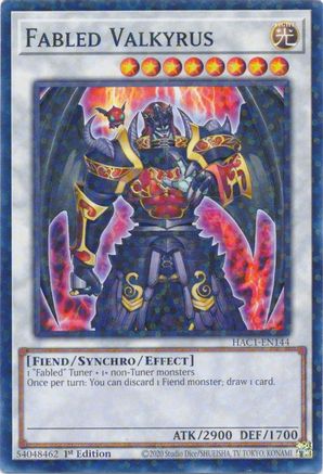 Fabled Valkyrus (Duel Terminal) [HAC1-EN144] Common - Yu-Gi-Oh! - Card Brawlers | Quebec | Canada |