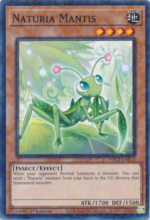 Naturia Mantis (Duel Terminal) [HAC1-EN113] Common - Yu-Gi-Oh! - Card Brawlers | Quebec | Canada |