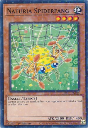 Naturia Spiderfang (Duel Terminal) [HAC1-EN098] Common - Yu-Gi-Oh! - Card Brawlers | Quebec | Canada |