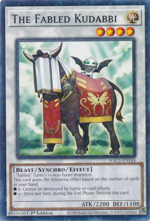 The Fabled Kudabbi (Duel Terminal) [HAC1-EN148] Common - Yu-Gi-Oh! - Card Brawlers | Quebec | Canada |