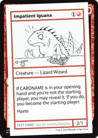 Impatient Iguana (2021 Edition) [Mystery Booster Playtest Cards] - Magic: The Gathering - Card Brawlers | Quebec | Canada |