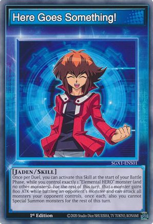 Here Goes Something! [SGX1-ENS01] Common - Yu-Gi-Oh! - Card Brawlers | Quebec | Canada |
