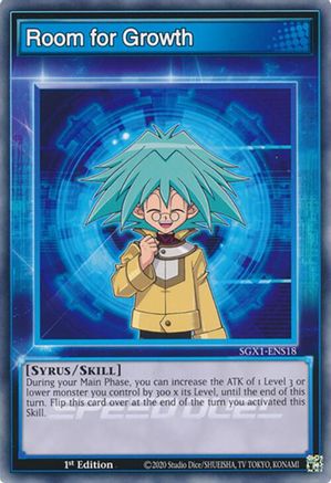 Room for Growth [SGX1-ENS18] Common - Yu-Gi-Oh! - Card Brawlers | Quebec | Canada |