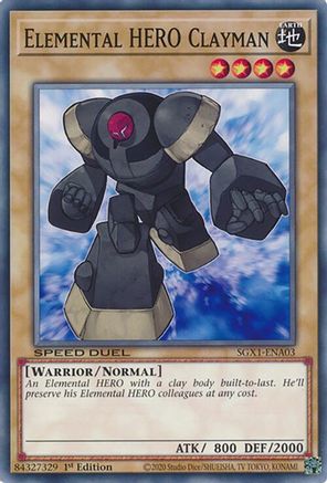 Elemental HERO Clayman [SGX1-ENA03] Common - Yu-Gi-Oh! - Card Brawlers | Quebec | Canada |