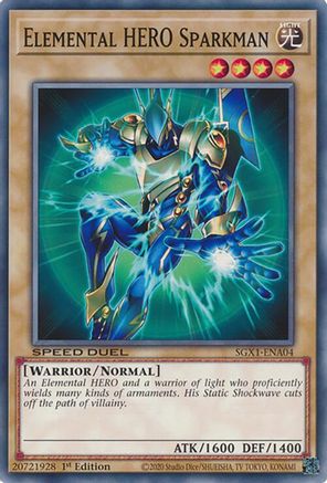 Elemental HERO Sparkman [SGX1-ENA04] Common - Yu-Gi-Oh! - Card Brawlers | Quebec | Canada |