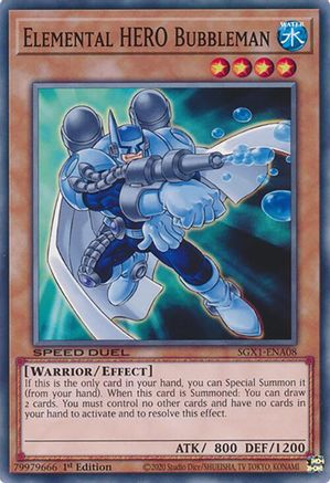 Elemental HERO Bubbleman [SGX1-ENA08] Common - Yu-Gi-Oh! - Card Brawlers | Quebec | Canada |