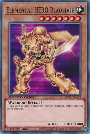 Elemental HERO Bladedge [SGX1-ENA09] Common - Yu-Gi-Oh! - Card Brawlers | Quebec | Canada |