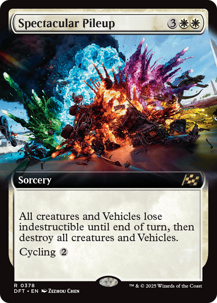 Spectacular Pileup (Extended Art) [Aetherdrift] - Magic: The Gathering - Card Brawlers | Quebec | Canada |