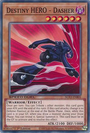 Destiny HERO - Dasher [SGX1-ENB05] Common - Yu-Gi-Oh! - Card Brawlers | Quebec | Canada |