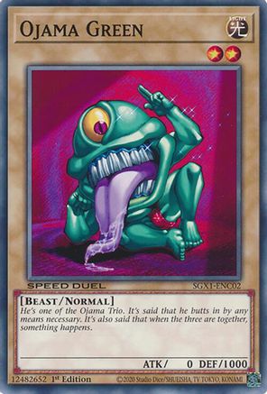 Ojama Green [SGX1-ENC02] Common - Yu-Gi-Oh! - Card Brawlers | Quebec | Canada |