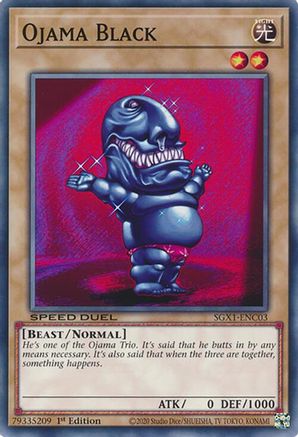 Ojama Black [SGX1-ENC03] Common - Yu-Gi-Oh! - Card Brawlers | Quebec | Canada |