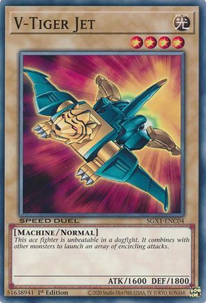 V-Tiger Jet [SGX1-ENC04] Common - Yu-Gi-Oh! - Card Brawlers | Quebec | Canada |
