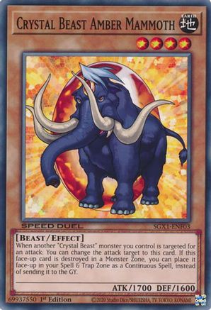 Crystal Beast Amber Mammoth [SGX1-ENF03] Common - Yu-Gi-Oh! - Card Brawlers | Quebec | Canada |
