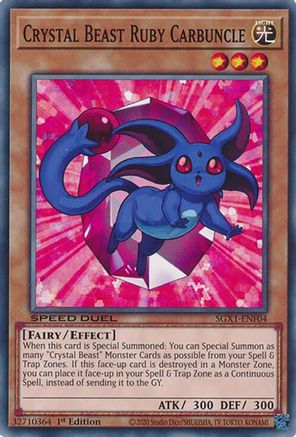 Crystal Beast Ruby Carbuncle [SGX1-ENF04] Common - Yu-Gi-Oh! - Card Brawlers | Quebec | Canada |